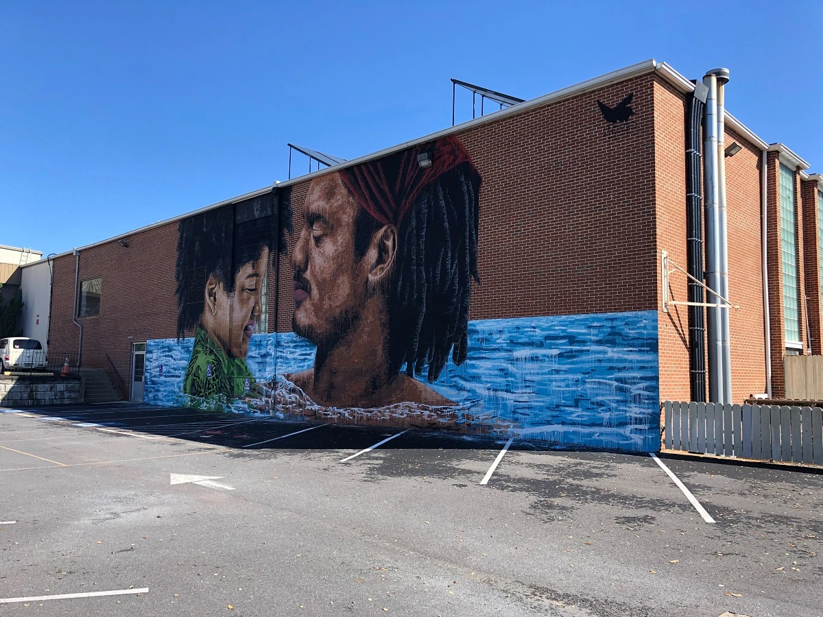 Father-Child Mural at Waynesboro Family YMCA
